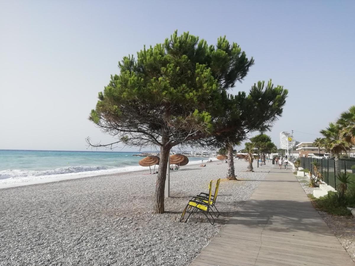 Cote D'Azur Joli Studio 50M Plage, Climatisation , Parking. Villeneuve-Loubet Bagian luar foto