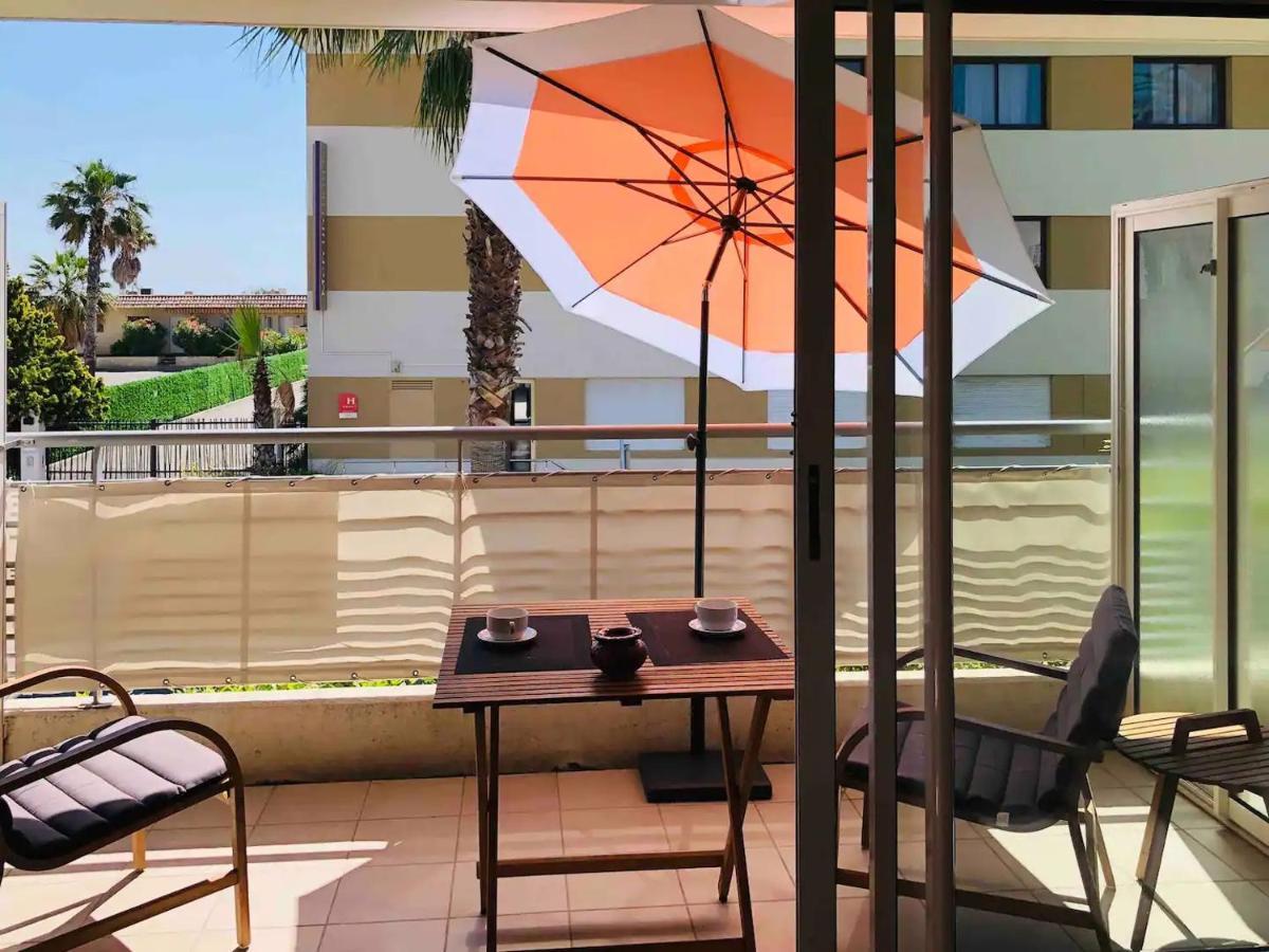 Cote D'Azur Joli Studio 50M Plage, Climatisation , Parking. Villeneuve-Loubet Bagian luar foto