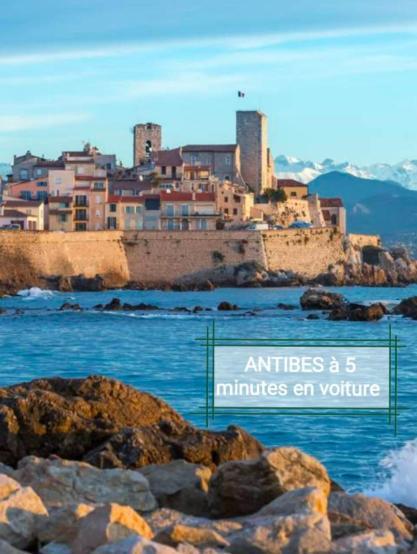 Cote D'Azur Joli Studio 50M Plage, Climatisation , Parking. Villeneuve-Loubet Bagian luar foto